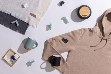 Logotrade dāvanas foto: RCS Rplastic/PET un bambusa 5W skaļrunis